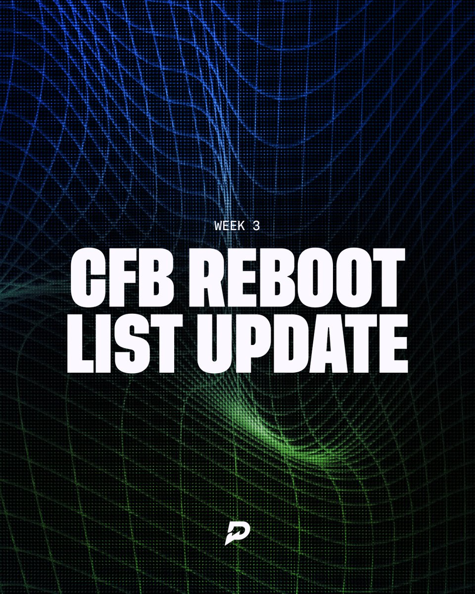 PrizeSupport's tweet photo. Week 3 of CFB is here! We've updated our Reboot list of eligible players, take a look at the link below. Be sure to select “CFB” to view the list 🏈

https://t.co/Pzliul9NtL https://t.co/jzTRGH1mdU
