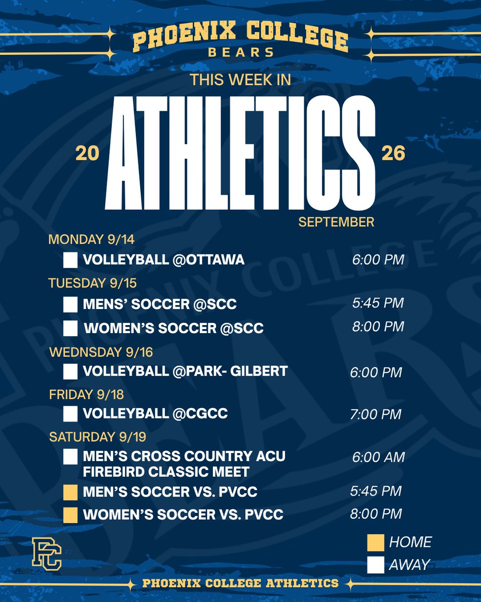 PC_Bears's tweet photo. This Week In Athletics! 🐻 https://t.co/0DNXioLdbk