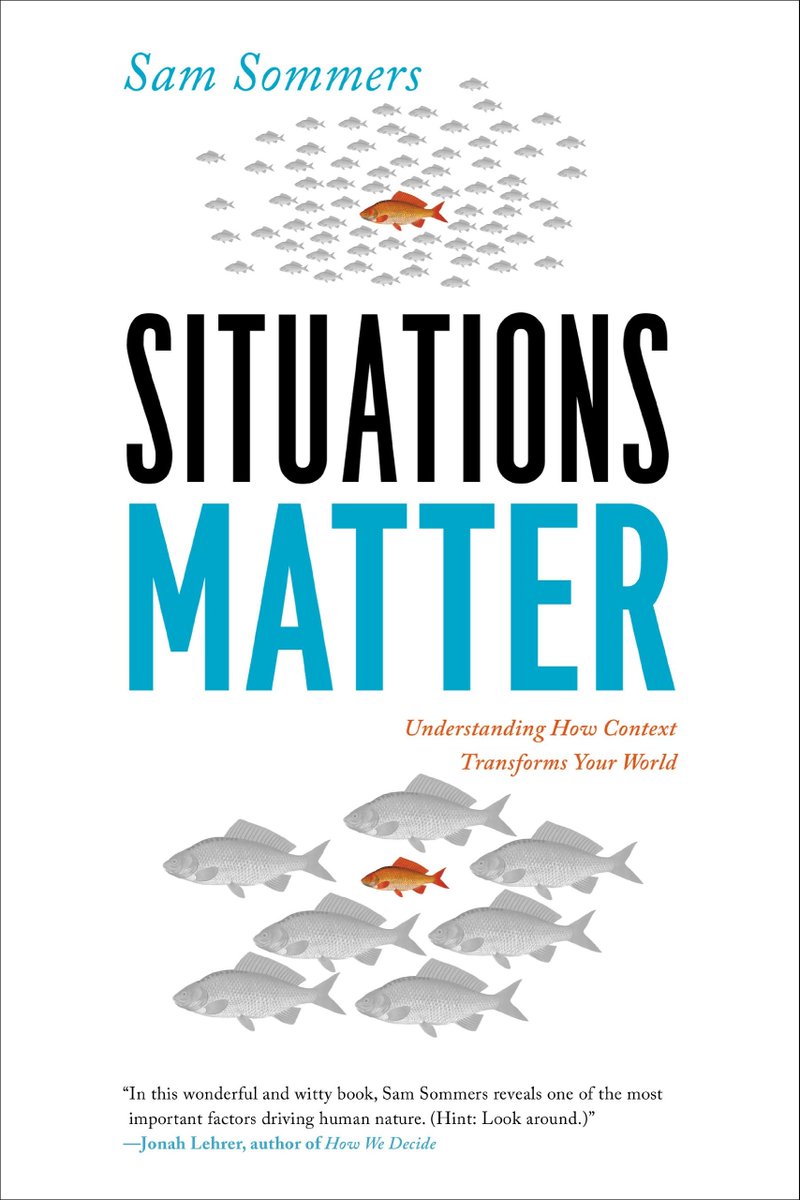 BookNoteApp's tweet photo. 10 books on 10 cognitive biases:

1) Situations Matter by Sam Sommers

( blaming the person instead of the situation ) https://t.co/pEvLEbxpm9