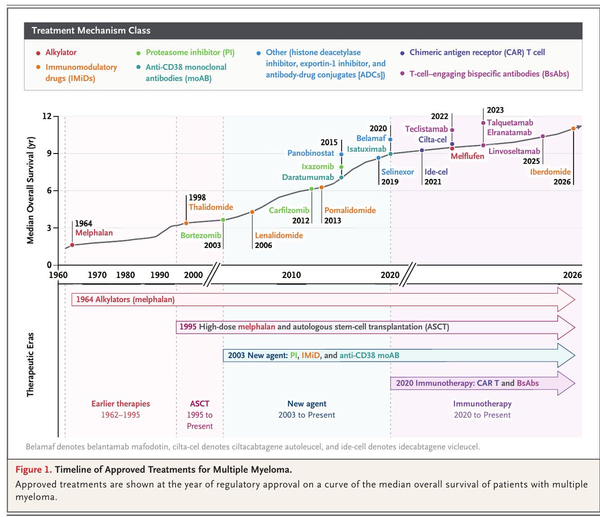 MHcsba's tweet photo. New England Journal of Medicine (NEJM) 2026: Terapia actual para mieloma múltiple

DOI:10.1056/NEJMra2605253
#MedEd #MedTwitter #MedX
https://t.co/mPnd2VIWaZ https://t.co/tymNGAjDpK