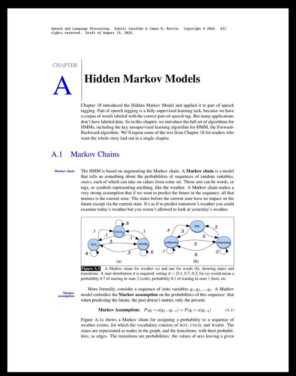 KirkDBorne's tweet photo. 17-page PDF explains Hidden Markov Models (HMM): https://t.co/FaIXSPx8Za https://t.co/P5TFbuQGex