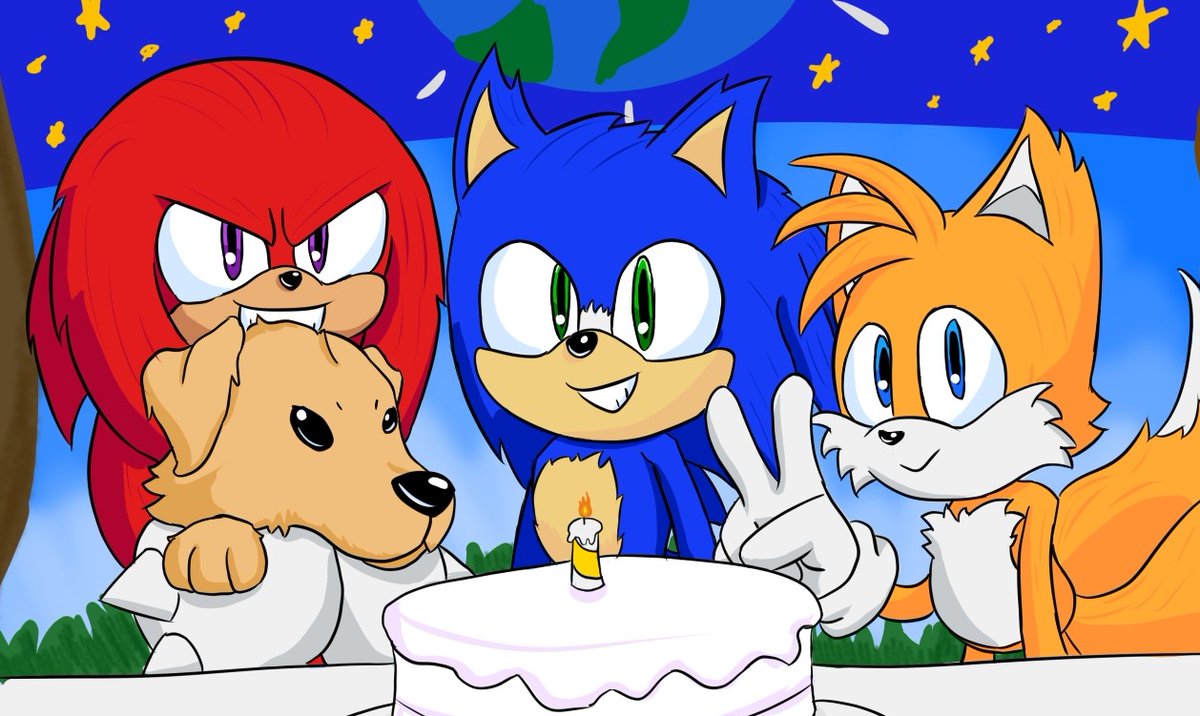 x_chu_'s tweet photo. Here's a drawing of the Sonic movie I forgot to post https://t.co/J9tZafrjfZ