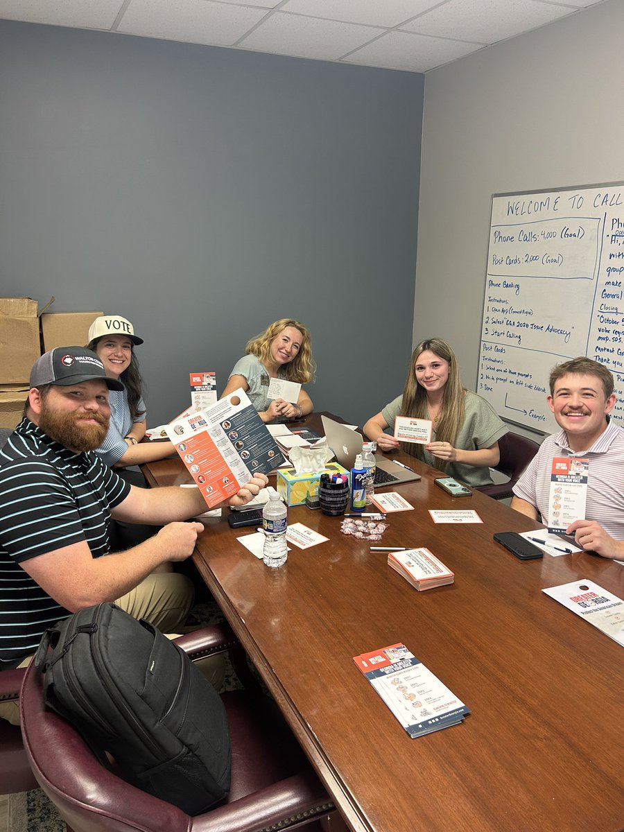 ChrisSheaHale's tweet photo. Our call night was fun and eventful - a big thanks to the Walton Young Republicans for partnering with @GreaterGeorgia https://t.co/wpZ1zVwDAU