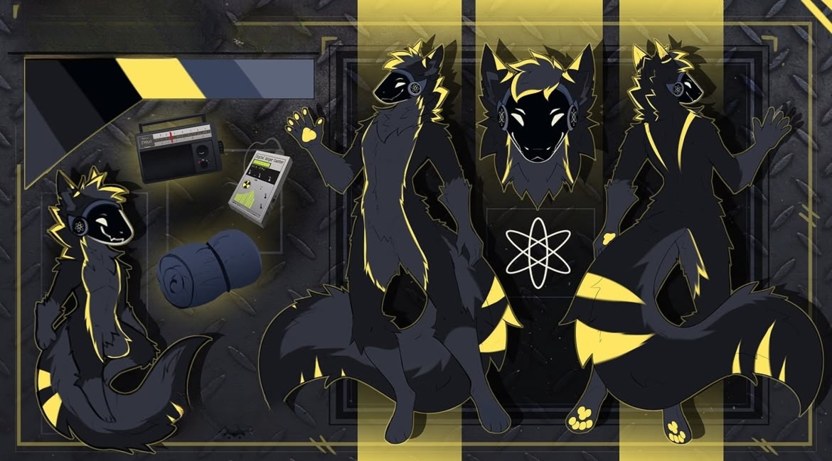 itsblushdiary's tweet photo. Commission complete🖤

A new ref sheet for this awesome character! Really enjoyed putting together the different views details and little design elements to capture their look⚡

#FurryArt #RefSheet #FurryCommission #Fursona #CharacterArt #DigitalArt https://t.co/wQBceOgAjQ