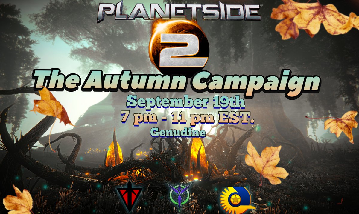 planetside2's tweet photo. Join the PS4 community event on September 19th 7 pm - 11 pm EST. 
Competitive objective (Optional) - Player with the most kills at the end of every hour during the event will win a prize. 4 winners total. Tracked on Fisu. #PlanetSide2 https://t.co/dtGGsqp4ab