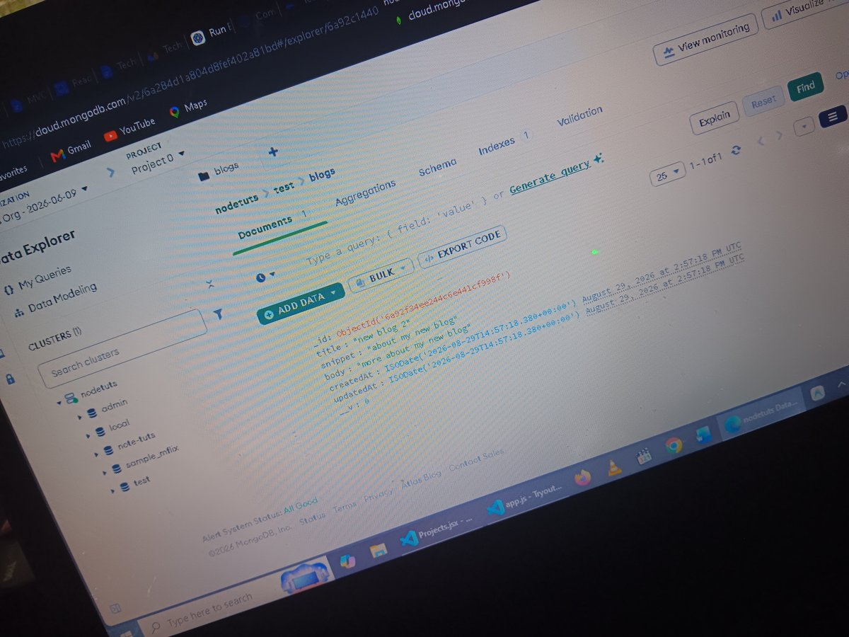 Gift_udofiah's tweet photo. Just finished by backend class for the night. It was alot to grasp at once,  but I'll have to keep practicing 
#WebDevelopment #BackendDevelopment #100daysofcoding https://t.co/peFwJZ7NXK
