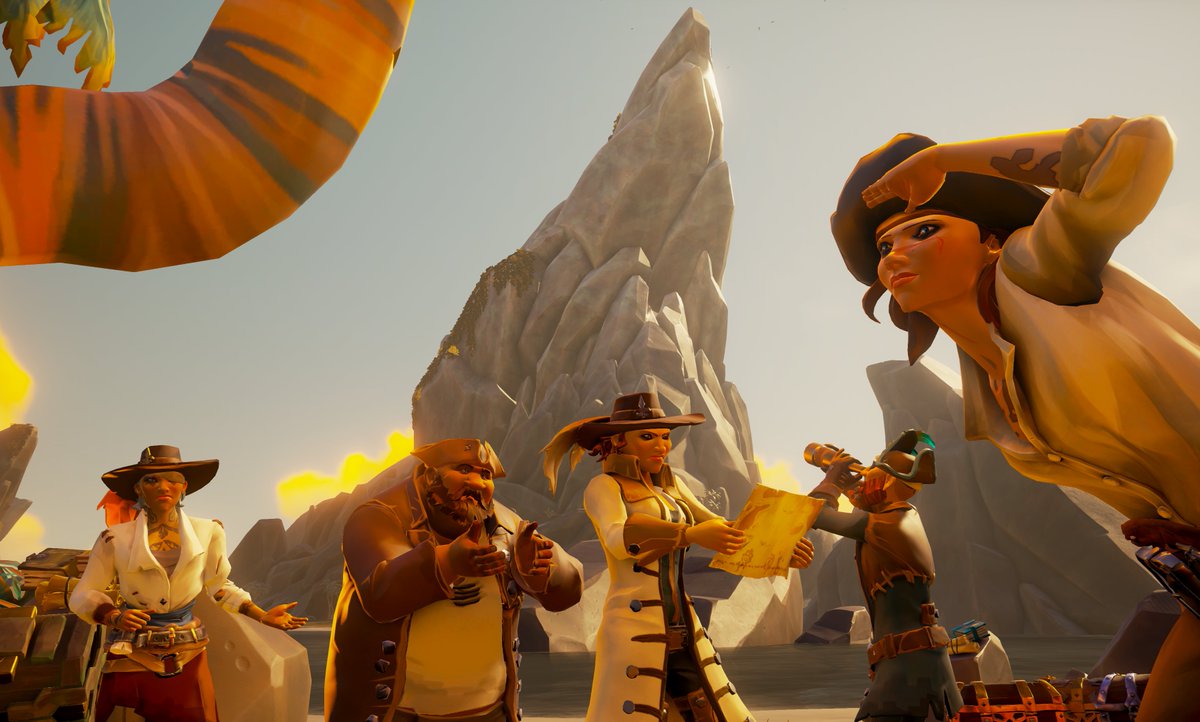 CaptainGG_R's tweet photo. Theme: Sightseeing 

Title: Wandering Tourists... ⛰️

#SotShot #SeaOfThieves
@SeaOfThieves https://t.co/Lt0Y3qRK4q
