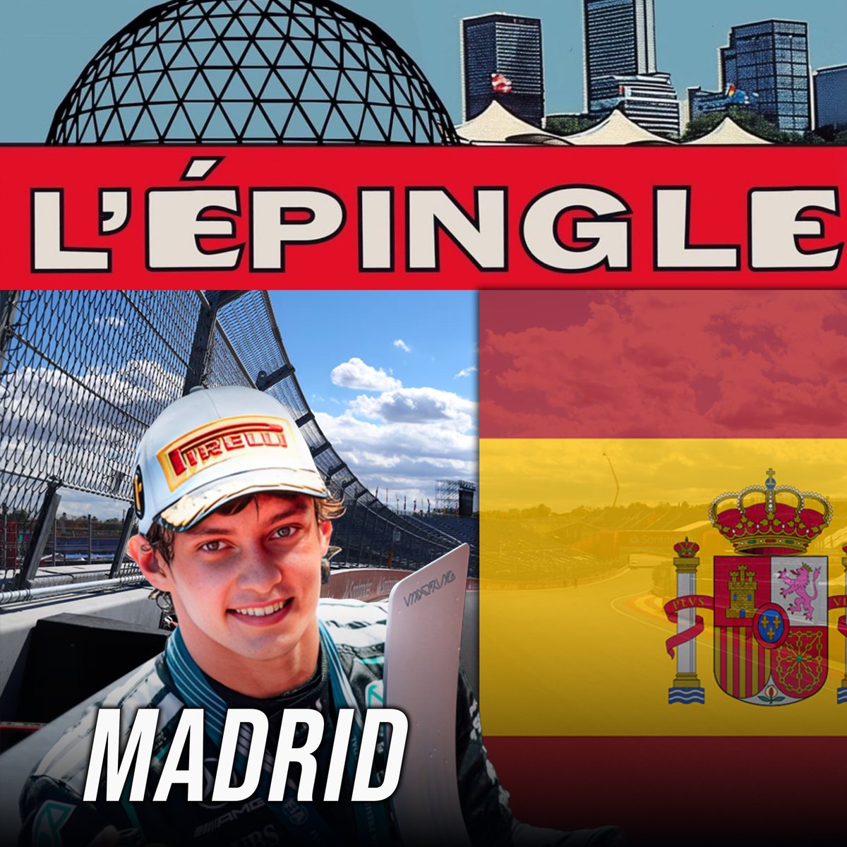 EpingleF1's tweet photo. NOUVEL ÉPISODE DE L’ÉPINGLE DISPONIBLE! 🏎️🇪🇸

Les gars reviennent sur le GP de Madrid! 🏁

https://t.co/FIEZJ5CYQM https://t.co/70jqA48S4i