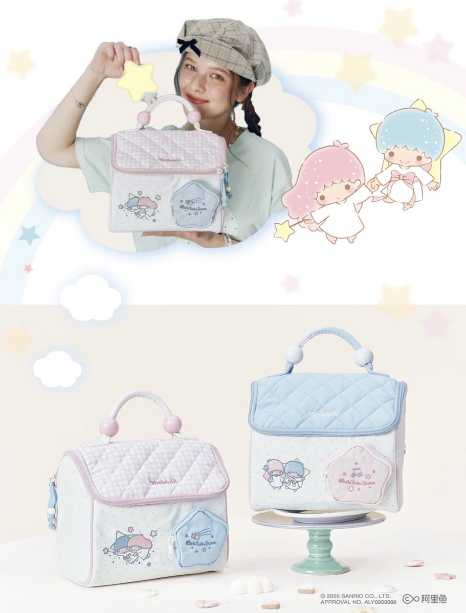 sanrio_fan_jp's tweet photo. 【海外コラボ限定アイテム】
VANWALK × Little Twin Stars ⭐️ミ

中国の人気ブランド「VANWALK」から、リトルツインスターズ（キキ＆ララ）の夢かわコラボバッグコレクションが登場！

──────────────
✨ 注目アイテムラインナップ
──────────────
・キルティングハンドバッグ（星型ミニポケット付き）
・顔モチーフ付き ミニショルダーバッグ（2WAY/リバーシブル仕様）
・マルチポーチ＆バッグチャーム
・大容量キャンバストートバッグ

──────────────
🎀 デザインのポイント
──────────────
・キキ＆ララらしいゆめかわいいパステルカラー（ピンク/ブルー）
・リバーシブルで柄を楽しめるミニバッグ（キキフェイス/ララフェイス）
・星モチーフのチャームやディテールが満載

──────────────
🛒 購入場所
──────────────
現地のVANWALK実店舗（広州・重慶・深圳など）や、タオバオ（天猫）公式ショップにてチェックできます！

#サンリオグッズ #キキララ #VANWALK