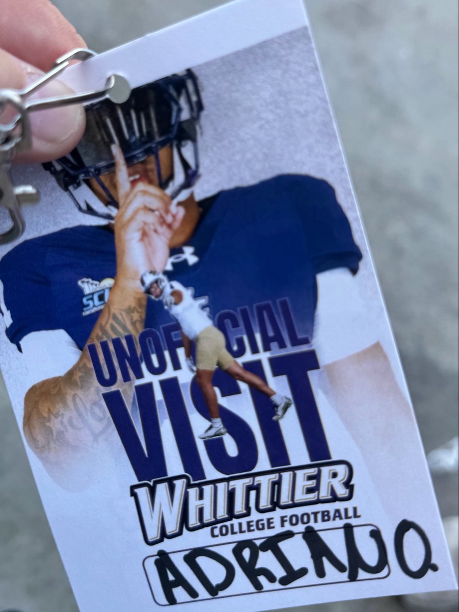 _adrianorozco_'s tweet photo. Had a great time at Whittier College this weekend. Thank you @coach_tsmith17 for taking the time to talk to me! https://t.co/TMKSJMeLLJ
