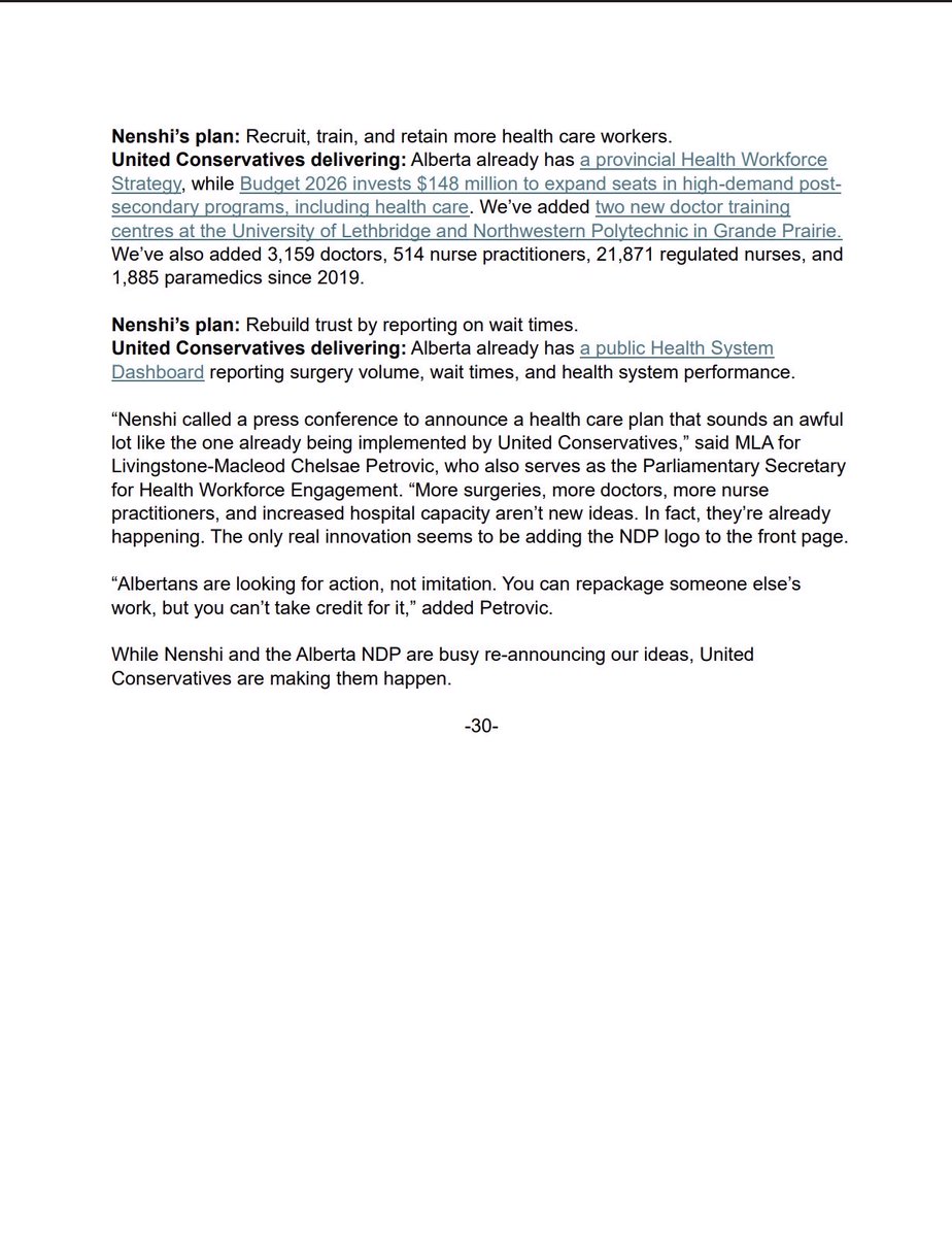 UCPCaucus's tweet photo. Naheed Nenshi and the Alberta NDP have a bold new health care plan: what United Conservatives are already doing.

🔗 https://t.co/01iTvFHg92 https://t.co/zYht0txy71