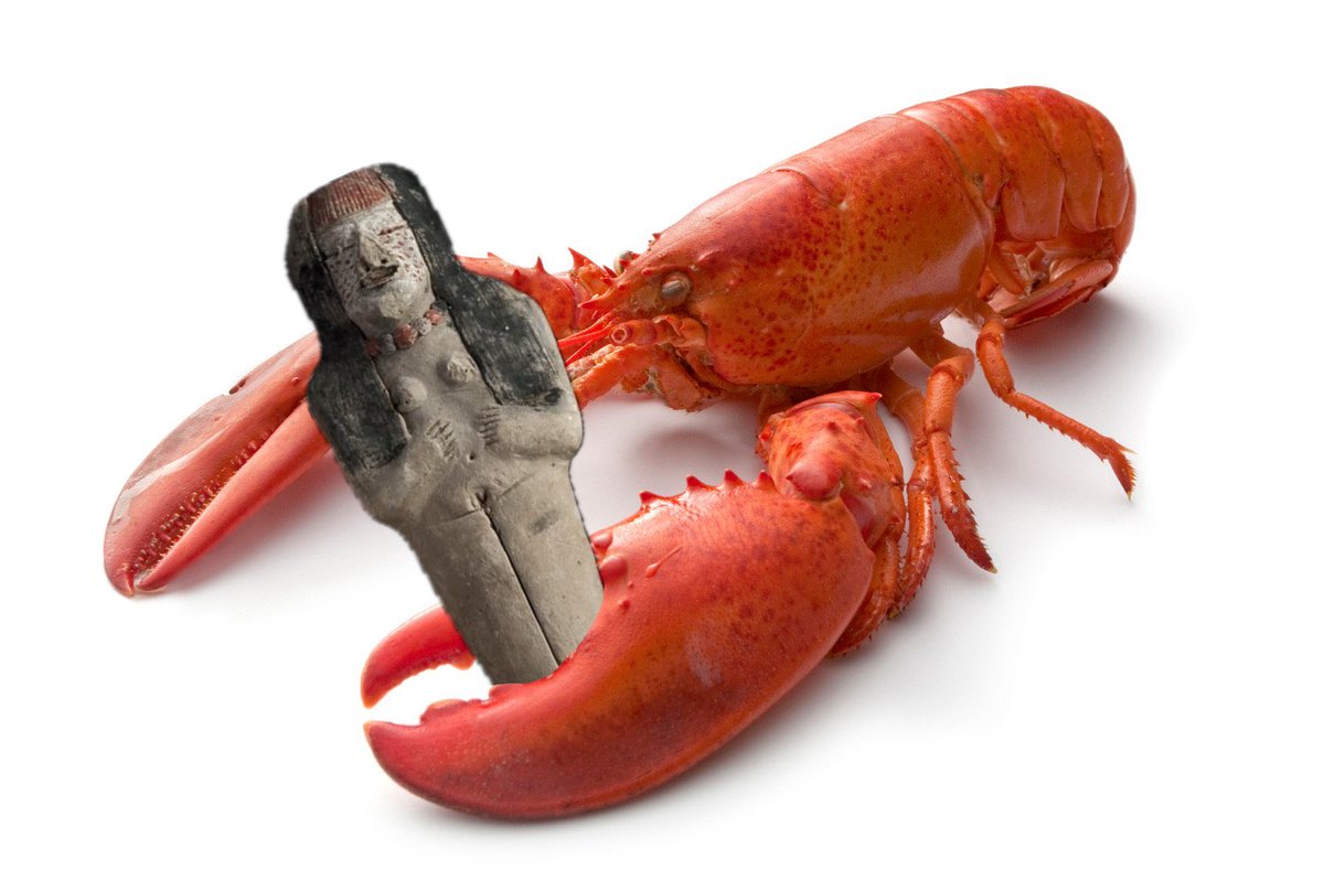 LikeableLobster's tweet photo. The Lobster found this idol in an abandoned temple and now hears many murmurs. https://t.co/X5Jq1U9auE