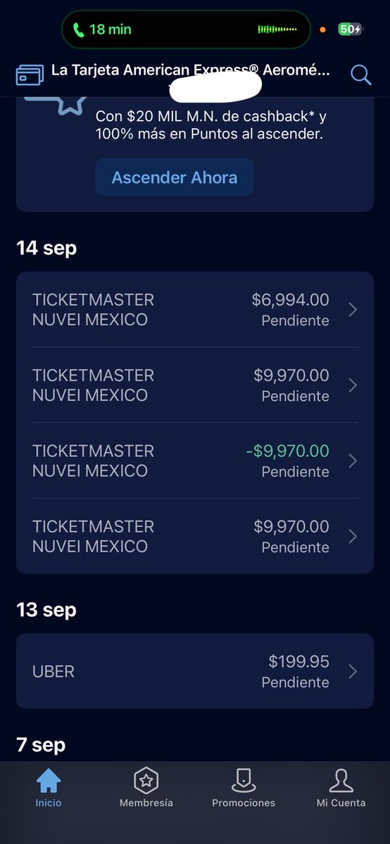 learzy22's tweet photo. @Ticketmaster_Me compré boletos para el partido de NFL en México y si me llegó el cargo (seis veces) pero nunca me llegaron los boletos. La página arrojó un error y me solicitó que lo intentara de nuevo. Cada intento era otro cargo, ¿qué procede?. Ni siquiera un correo de TM https://t.co/vxb5tKkhDW