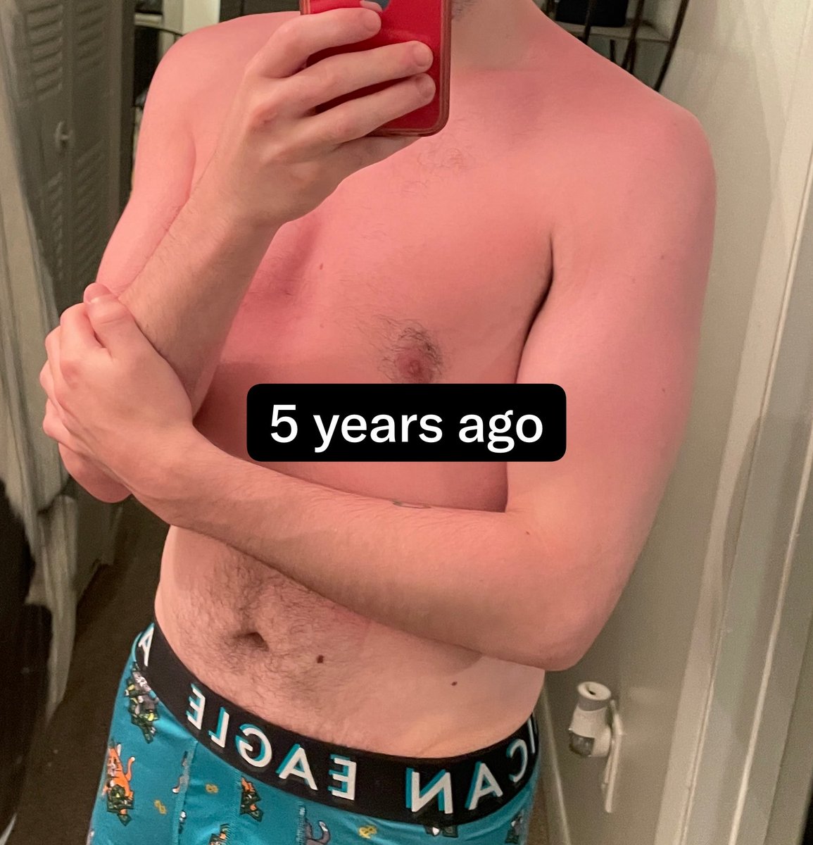 churro_jackal's tweet photo. Sorry I’ve been mia to everyone locked myself in basement gym after Megaplex pretty proud how far I’ve come love you all 🧡 https://t.co/1mID5Peue5