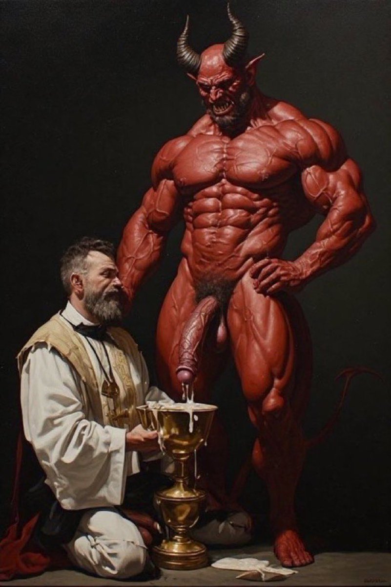 satanicTempple's tweet photo. Then he took a cup, and when he had given 𝒇𝒖𝒄𝒌𝒔, he gave it to them, saying, “Drink from it, all of you. This is my 𝒔𝒑𝒖𝒏𝒌 of the covenant, which is 𝒔𝒉𝒐𝒕 out for many for the 𝒑𝒍𝒆𝒂𝒔𝒖𝒓𝒆 of sins.”👿🤘🏿 https://t.co/pFIUp14TFn