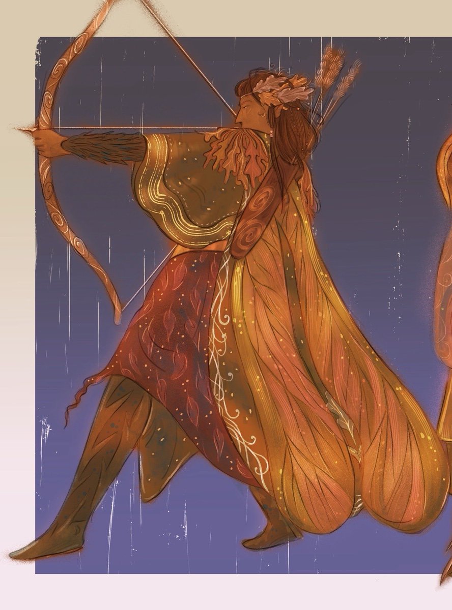 elendilions's tweet photo. legolas wearing a maple seed cape 🍁🍂 https://t.co/s5YY14I5IT