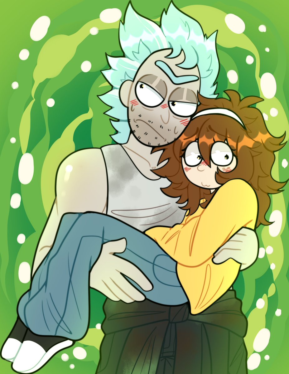 illagerfckr's tweet photo. gift i did for my best friend @soft_bnnyy of their R&amp;M Ocs, legit expect more because Rickorty is my life along with my yumeship 
[I will ignore and block hate comments, hop off my dick bc the more you complain the more ill draw it]

#rickandmorty #rnm #rickorty https://t.co/S2EzW6aoKO