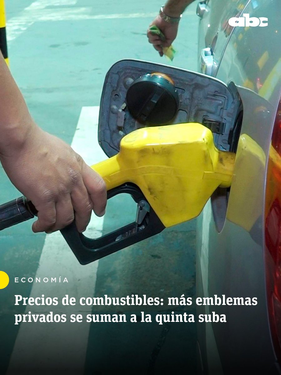 ABCDigital's tweet photo. Otra vez sube el combustible.

⛽️ La quinta suba del año ya llegó a varias estaciones: algunos emblemas privados aumentaron hasta G. 600 por litro y otros se sumarán esta semana.

📱 Nota: https://t.co/16kF9eCxkP

⭕️¡Canal de WhatsApp! https://t.co/zcjWhsOf0A https://t.co/gZupklfIBE
