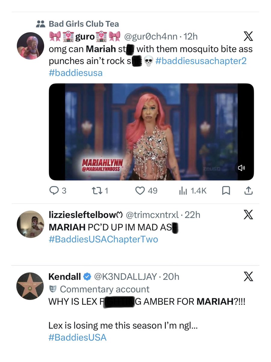 The_ZeusNetwork's tweet photo. Yeahhh!!! π₯ #Rollie @RPSnackMealz at #2 with #BaddiesUSAChapterTWO, #CirocGalore & @MariahLynBoss on the TWITTER βXβ CHARTS!! π Swipe right to see the TWEETS & give your THOUGHTS on the New Episode ππΎ https://t.co/TTHwHR1jaf