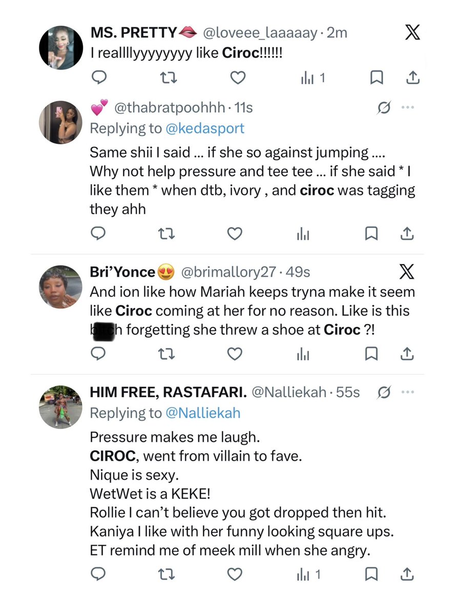 The_ZeusNetwork's tweet photo. Yeahhh!!! π₯ #Rollie @RPSnackMealz at #2 with #BaddiesUSAChapterTWO, #CirocGalore & @MariahLynBoss on the TWITTER βXβ CHARTS!! π Swipe right to see the TWEETS & give your THOUGHTS on the New Episode ππΎ https://t.co/JAM79In8oO