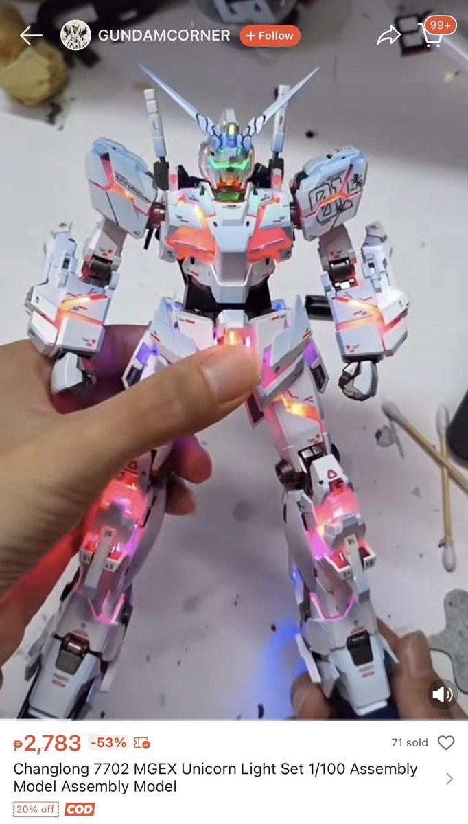 Juice_Blank's tweet photo. @RX931 #TheMorningRush #IRefuseToGiveInTo
To buy 3rd party gundam kits na 1/3 lang ang price compared to the original Bandai made which are ₱15k+. Mas mura na, mas maganda pa ang details, at mas complete pa ang accessories and LED lights!

I refuse to buy kasi wala akong pera 😅 https://t.co/eRIvcV2lHU