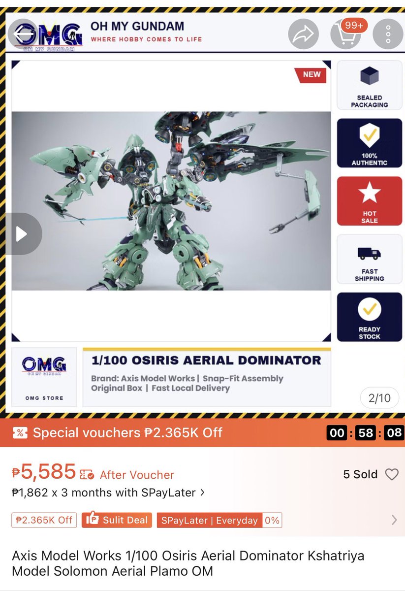 Juice_Blank's tweet photo. @RX931 #TheMorningRush #IRefuseToGiveInTo
To buy 3rd party gundam kits na 1/3 lang ang price compared to the original Bandai made which are ₱15k+. Mas mura na, mas maganda pa ang details, at mas complete pa ang accessories and LED lights!

I refuse to buy kasi wala akong pera 😅 https://t.co/eRIvcV2lHU