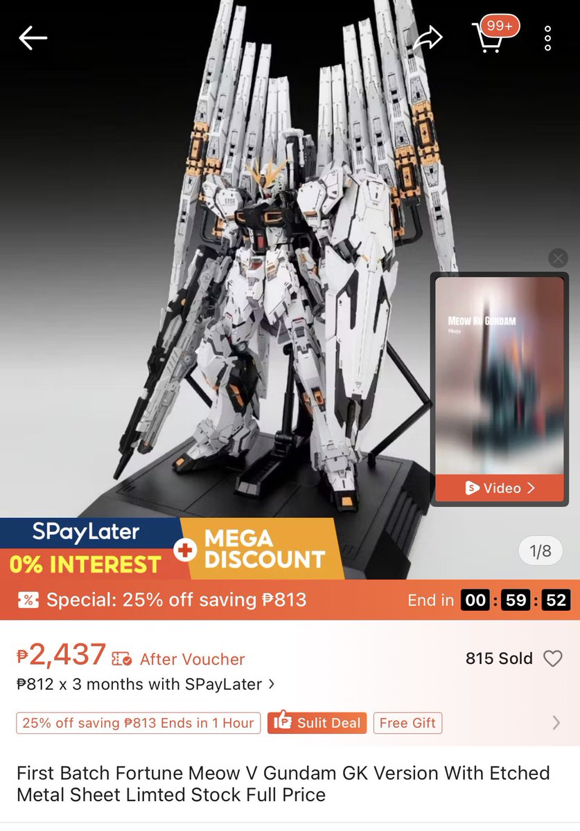 Juice_Blank's tweet photo. @RX931 #TheMorningRush #IRefuseToGiveInTo
To buy 3rd party gundam kits na 1/3 lang ang price compared to the original Bandai made which are ₱15k+. Mas mura na, mas maganda pa ang details, at mas complete pa ang accessories and LED lights!

I refuse to buy kasi wala akong pera 😅 https://t.co/eRIvcV2lHU