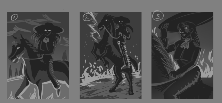 SimpDeVegetta's tweet photo. El charro negro se apoderó de Coco y no se como la voy a dibujar. ¿Cuál les convence más? 
#wip #WIPart #digitalart https://t.co/NtPTLJDs1Q