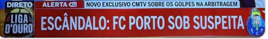 TribunalDragao's tweet photo. Tânia Laranjo hoje, em direto, na CMTV: "Não se disse que o FC Porto está sob suspeita."

O rodapé do mesmo canal 48 horas antes: https://t.co/v05nqf00dc