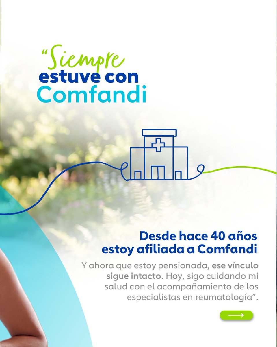 comfandi's tweet photo. Sin punto final es acompañarte en cada etapa de tu vida. 💙

Historias como la de Ana nos recuerdan que cuidar la salud va más allá de atender una enfermedad. Por eso, desde nuestro modelo de atención primaria ponemos a las personas en el centro y humanizamos cada momento del cuidado, conectando la prevención, el tratamiento y el seguimiento según sus necesidades.