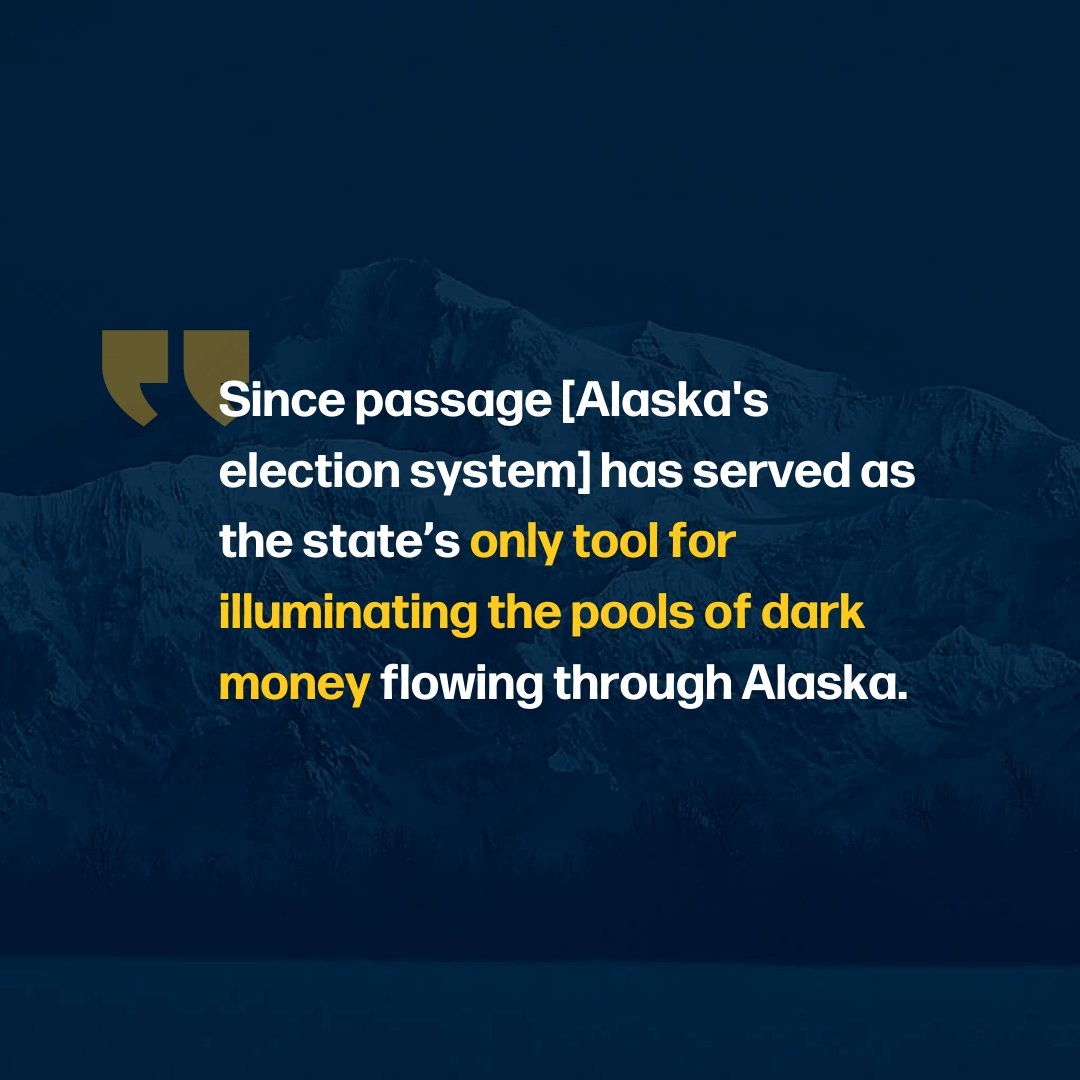 ProtectAK's tweet photo. Vote NO on 2 to keep dark money out of our elections. https://t.co/HsQZ9CUCjB