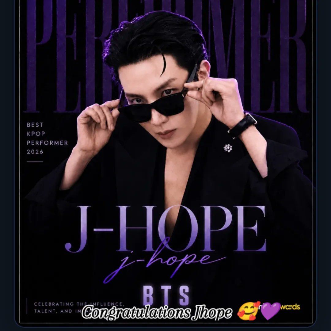 DeBrun_o's tweet photo. Best K-pop Performer 2026: BTS J-Hope. Follow for more updates. https://t.co/apuEiEiURZ