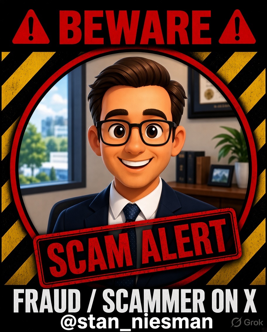 AlbertLCX's tweet photo. @Austynchus @stan_niesman Biggest fraud on X , beware https://t.co/4r6Dkt6wQp