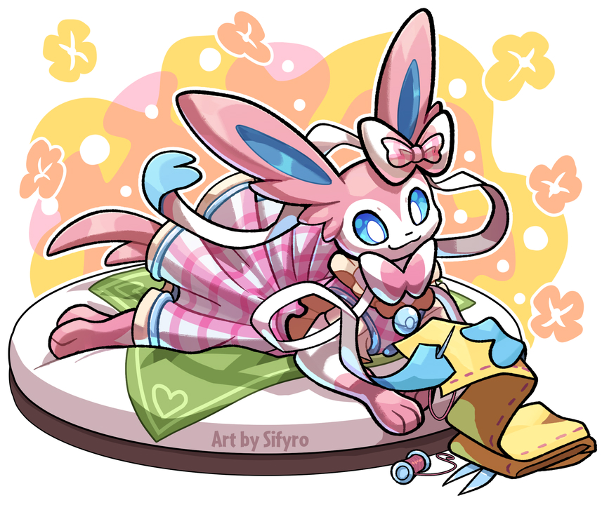 sifyro's tweet photo. I drew this cute Sylveon for Approve in VGen :3 https://t.co/SU6qpJncDB