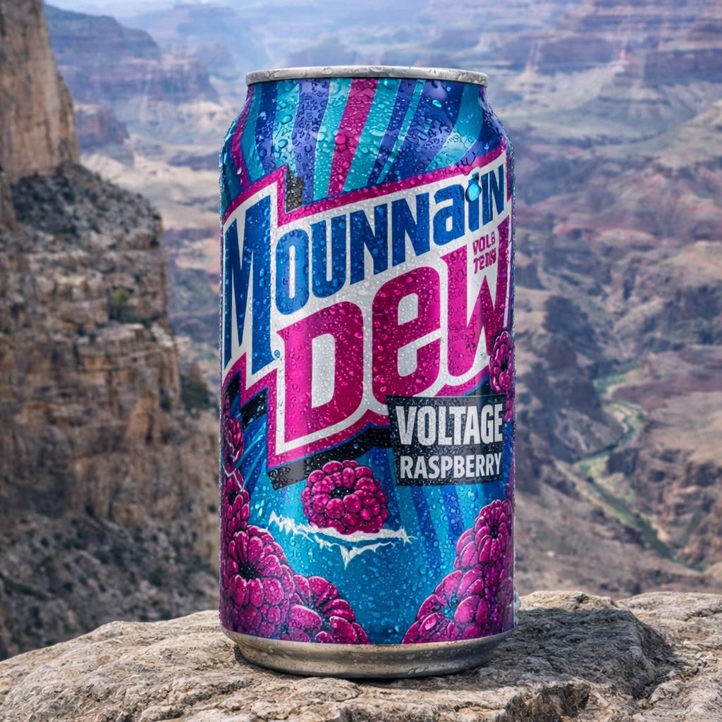 TokieShepherdVT's tweet photo. VTuber VS. Favorite Drink 

I’ve always loved MountainDew “Voltage” it’s so yummy!! Om nom nom nommm https://t.co/HIKCCfGfkg
