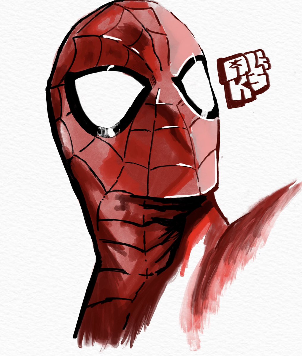 aleksickle's tweet photo. Spider-Man watercolor drawing 
#artmootsㅤ #art #marvel #digitalart #ComicArtists https://t.co/vBDbHUFGNW