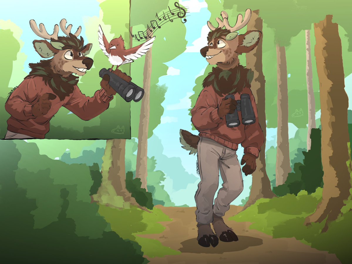JACKOO45's tweet photo. ✨ Commission for @zoologistx2 🍃 🌳 https://t.co/yLZhuMgwUB