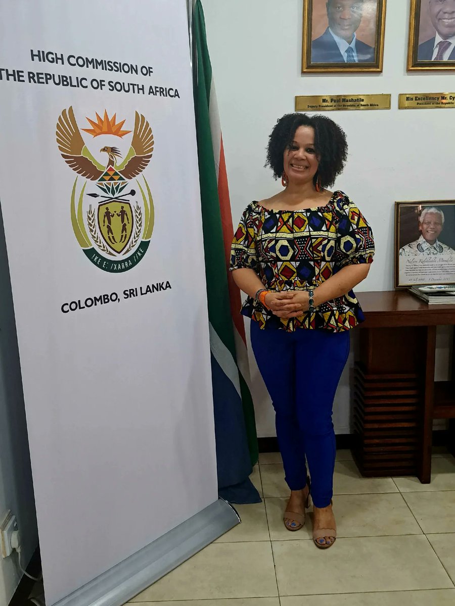 REALSMITHMATRIX's tweet photo. Rooms I once only dreamed of entering. Small girl, big God. Grateful and honoured to meet at the South African High Commission after moving to Sri Lanka in March 2025. https://t.co/QgL5LuiQux