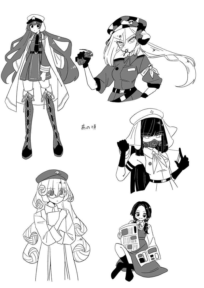 Hiyorincho12's tweet photo. フレ小隊のあの頃の捏造
わかりづらいけど伍長はポニテですわかりづら…… https://t.co/wYxHR4Xmks