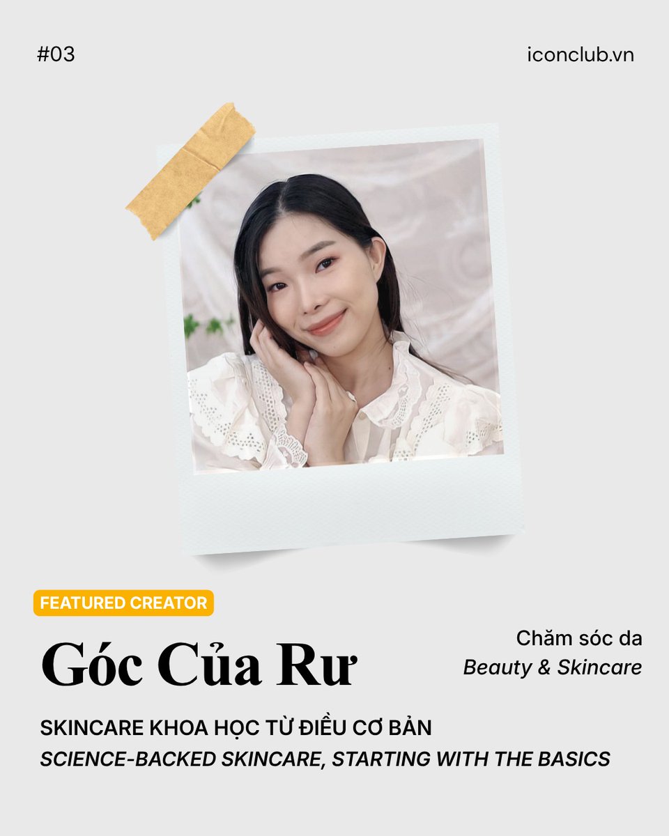 DirkG11316's tweet photo. Không phải creator nào cũng nổi lên nhờ trend. Góc của Rư được tin tưởng qua nhiều năm nhờ review chân thật, kiến thức dễ hiểu và quan điểm chăm da khoa học, từ YouTube đến TikTok. https://t.co/Q41Z4NuAXy