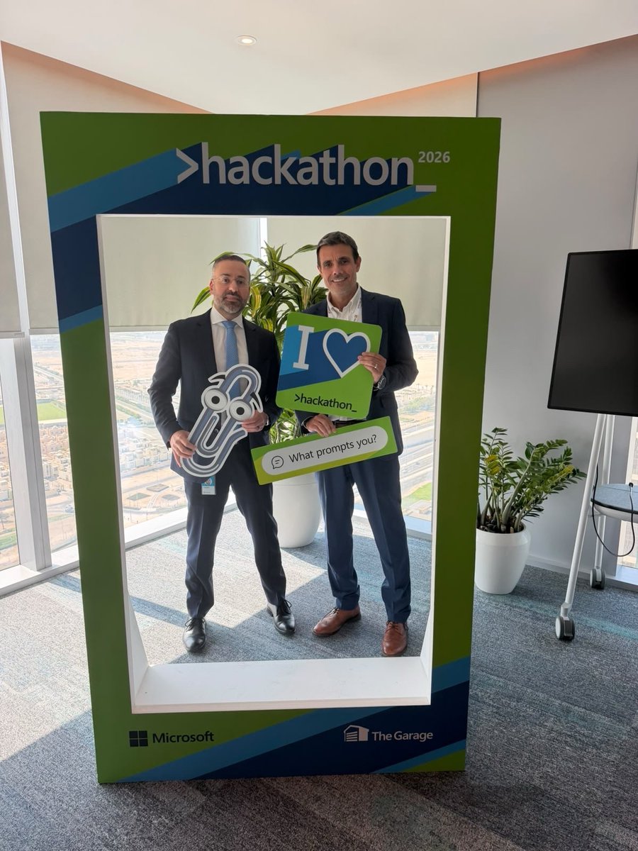 MSFTGarage's tweet photo. Starting Hackathon strong with our Hackers in Qatar
#MicrosoftHackathon #MicrosoftLife #Hackathon2026 https://t.co/eOUXKNz2di