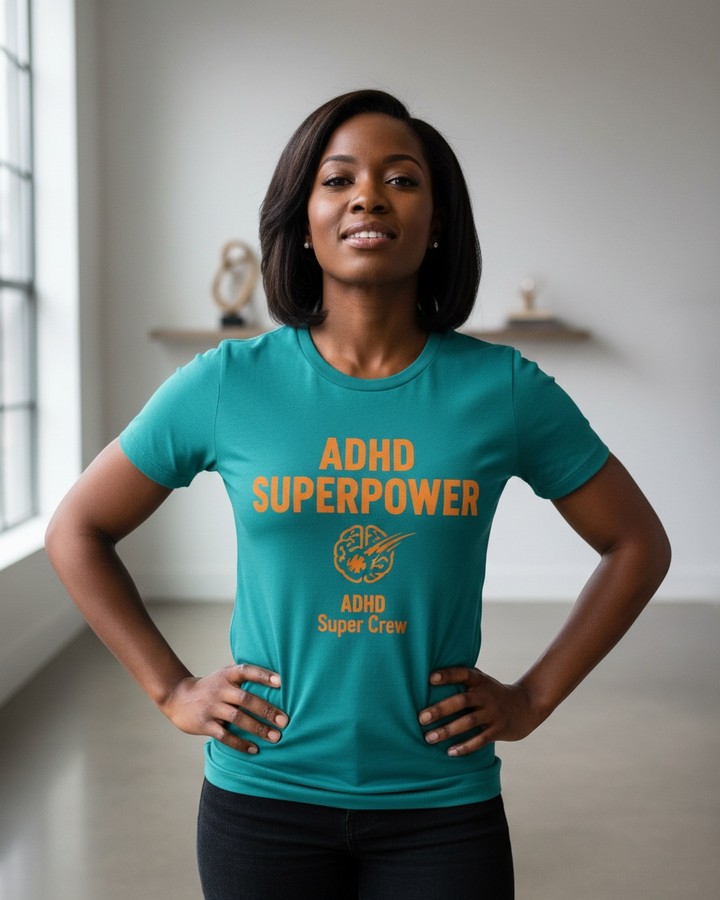 DeberaHunt38162's tweet photo. They told you ADHD was a problem. You knew it was your superpower. This premium adult tee celebrates the brilliance you’ve always had. https://t.co/4CY8sfcIfi