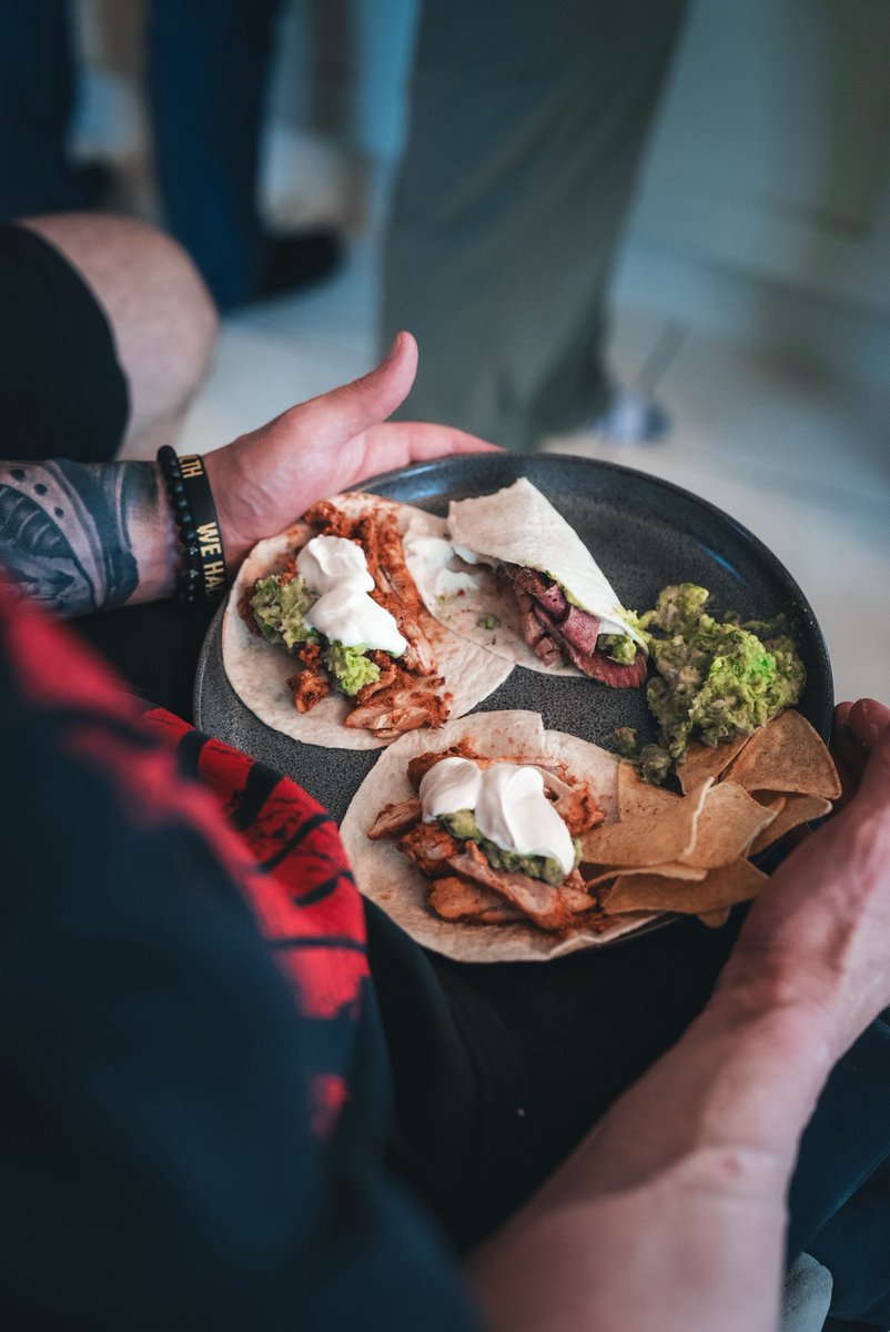 wehackhealth's tweet photo. First feast of the week taco Tuesday 🌮 🌮 🌮 open to a bit of individual creativity of course 

#wehackhealth #whhliftingcamp #wehackbelfast https://t.co/v6mtU3w4p5