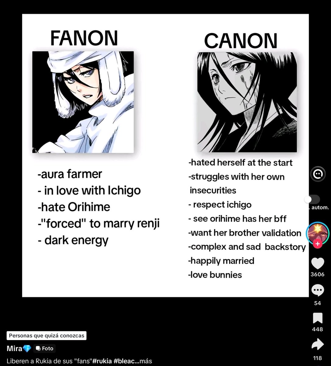 AiramSailu10329's tweet photo. Los fans de hime no solo  minten descaradamente sino que muchos logros de rukia se los atribuyen a ella, y al revez quieren rebajar a rukia a la pobre niña que solo queria aprobacion de su hermano, ya no es que busquen defender a hime, en el fondo quieren que sea rukia 😅 https://t.co/Y0xzFwoGrJ