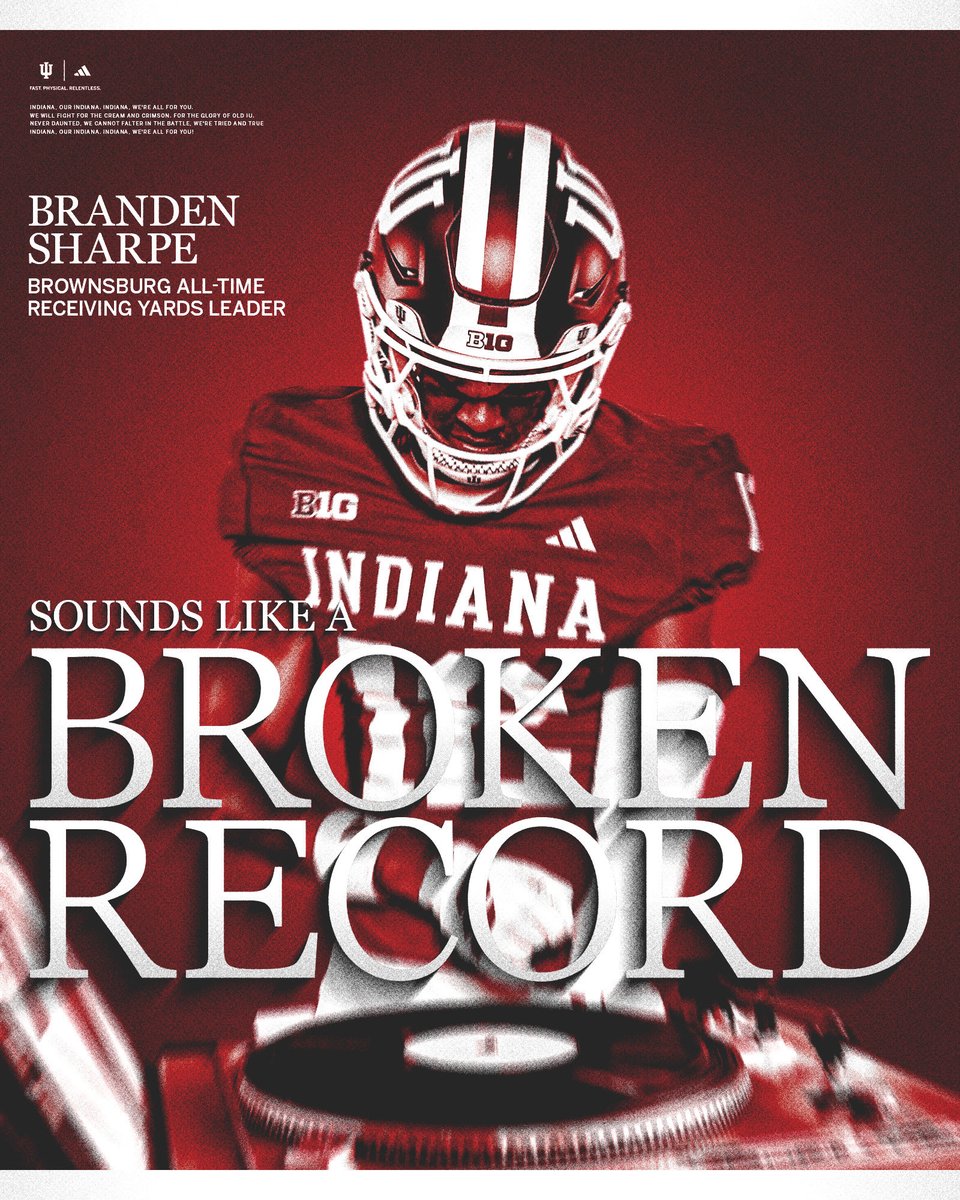 BrandenSharpe23's tweet photo. Big moment, but the job’s not done. 🙏🏾 Grateful for my teammates, coaches, family, and everyone who’s been part of the journey. Thank you @IndianaFootball for the love! https://t.co/Xepn910VCE