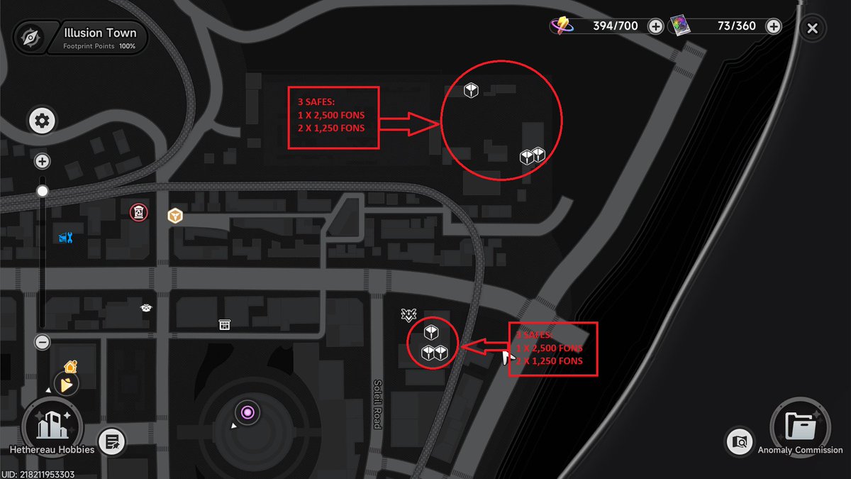 FroGGyNTE's tweet photo. 💰 NTE WEEKLY RESPAWNABLE SAFES + UPGRADE MATERIALS

There are 10 safes around Hethereau that respawn every week, and collecting all of them gives you 15,000 Fons total!

I marked all of them on the maps above so you can quickly run the route every week.

💡 I also recommend pinning every safe on your own in game map the first time you visit them. After that, the weekly route becomes much faster.

The Fons alone are not exactly life changing, but the real extra value comes from the enemies around these safes.

Most locations are surrounded by street gang enemies, and clearing them while doing the route can give you a surprisingly large amount of upgrade materials, including:

• Fading Silhouette
• Blurred Silhouette
• Chaos Silhouette
• U-00NE

Some safes give 1,250 Fons while others give 2,500, and all 10 together add up to 15,000.

So you are basically getting your weekly Fons while farming a nice pile of materials at the same time.

Save the maps, pin the locations in your own game, and grab them every week before reset. 👀

#NTE #NevernessToEverness #NTEネバエバ #NTECreator