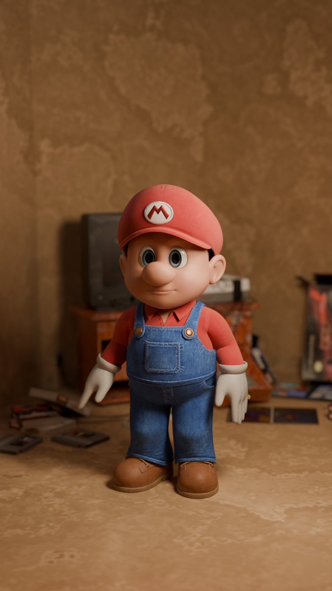 KayOwanim's tweet photo. Everytime i tryna render the mario movie model from @Awesome3D_ in blender 4.0 for some reasons it gives me this thing instead of mario naaah blud this is not mario 😭😭 https://t.co/Ey12r4Bd0O
