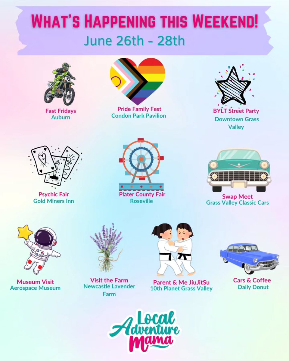 RubensJunior32's tweet photo. What’s happening this weekend, June 26–28? Discover local places we’ve loved. Have an event or feature suggestion? Share it in the comments and follow @localadventuremama for weekly updates. https://t.co/TrPlwPXDBR