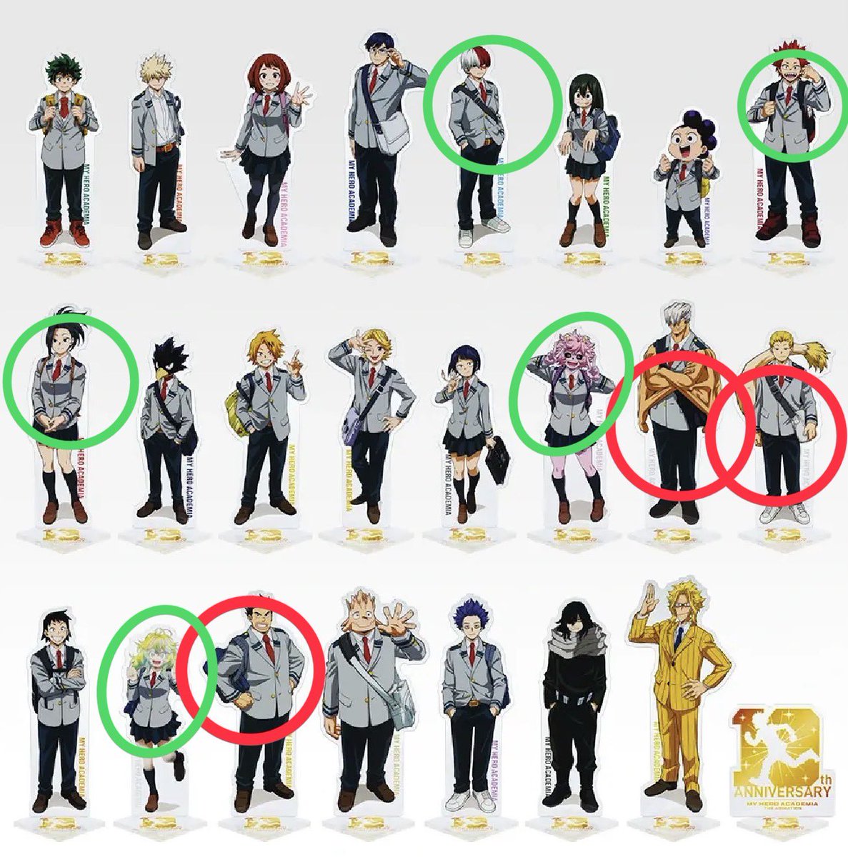 adeyao5928's tweet photo. 【買取、譲渡】僕のヒーローアカデミア　ヒロアカ　最高のヒーローになるまでに 一番くじ

求:🟢、A賞＞過去弾＞買取

譲:🔴、B賞、C賞、D賞＞買取

⚠️まとめてのお取引の方/交換の方優先
お写真はDMにて送らせていただきます。 https://t.co/4X7t1PfjFn