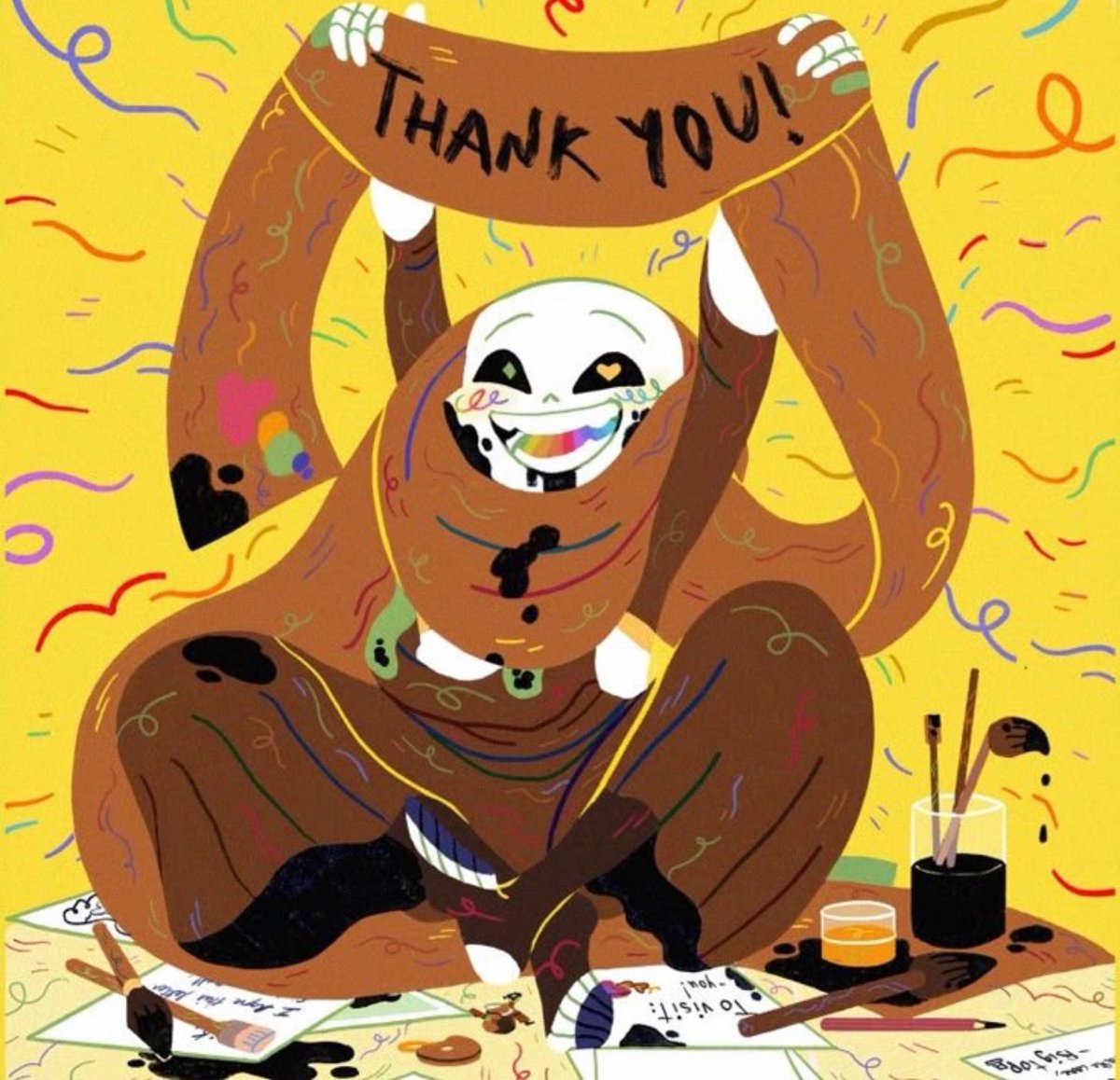 fragiilefawn's tweet photo. I still can’t believe people hate this guy he’s such a cutie, genuinely he’s one of the most squish-able sans aus https://t.co/If6H2uBJET